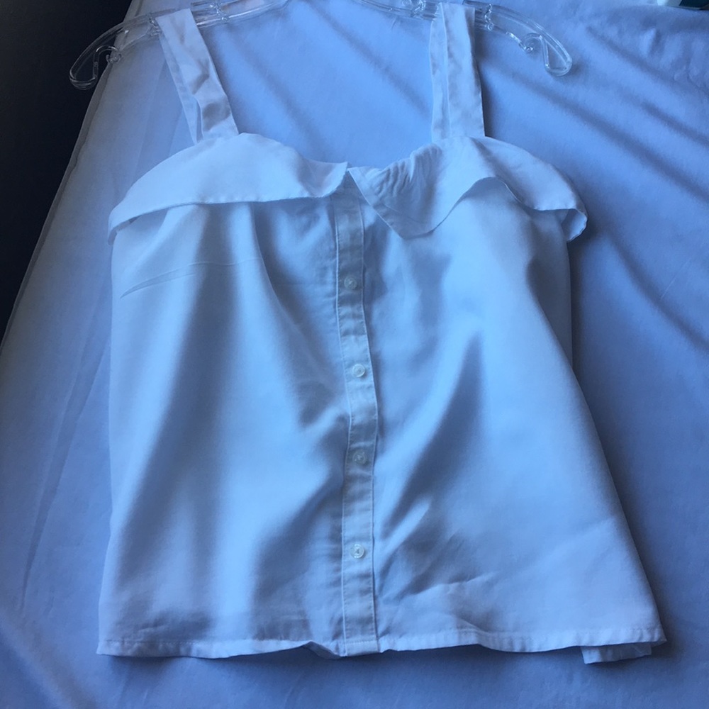 White off the shoulder tank